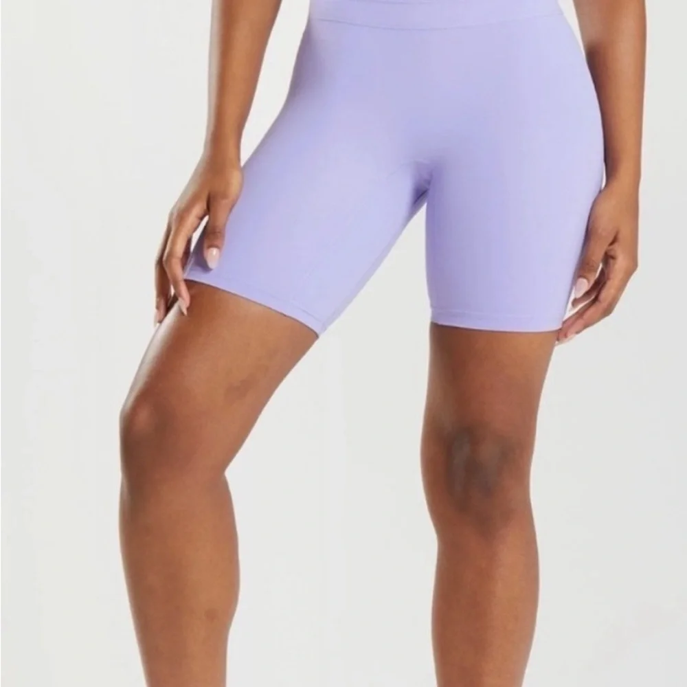 Gymshark Women's High-Waisted Bike Shorts Color Lilac Size XS